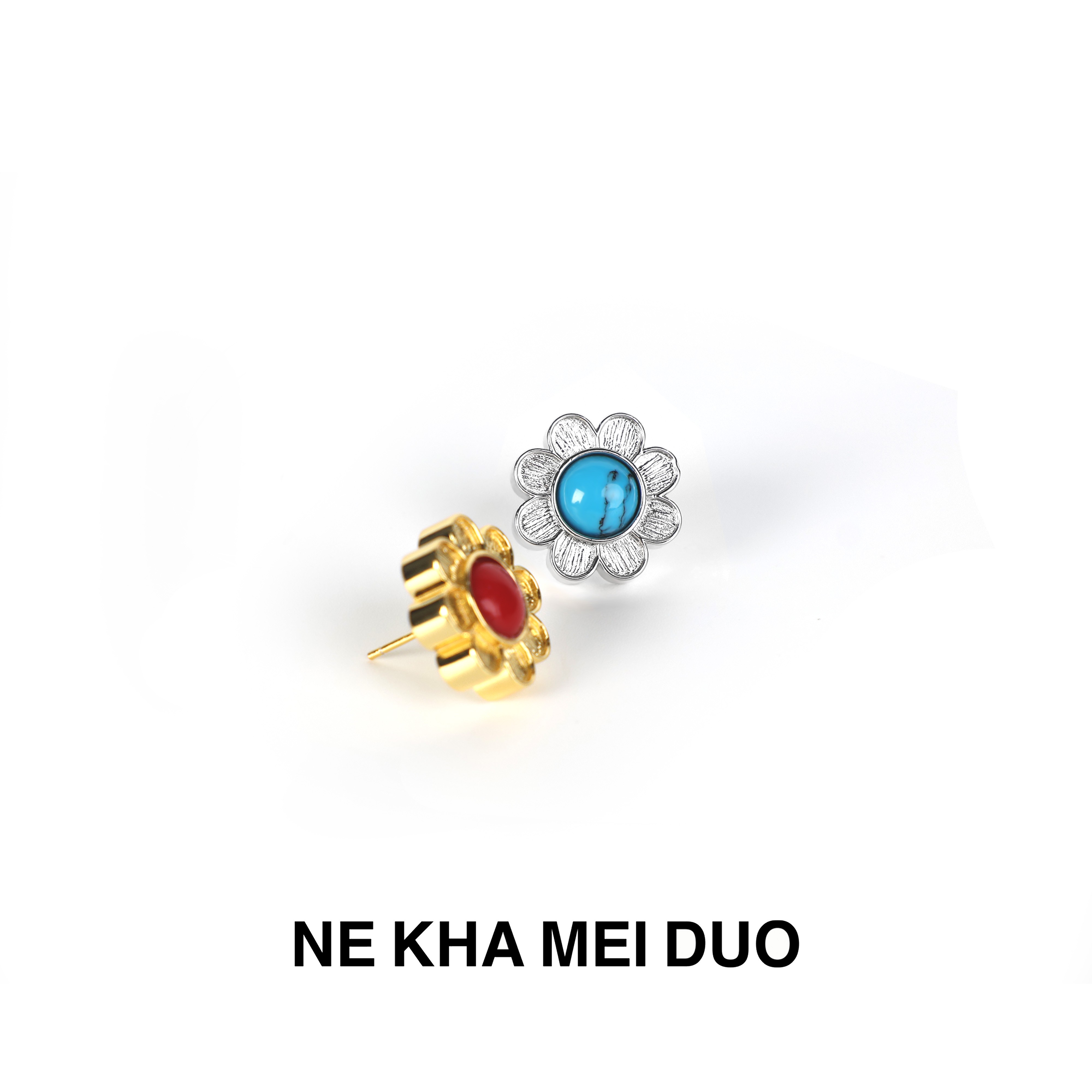 铜合金无非金属耳饰 NKMD尼卡梅朵｜【梅朵系列·向阳花】镶嵌耳钉