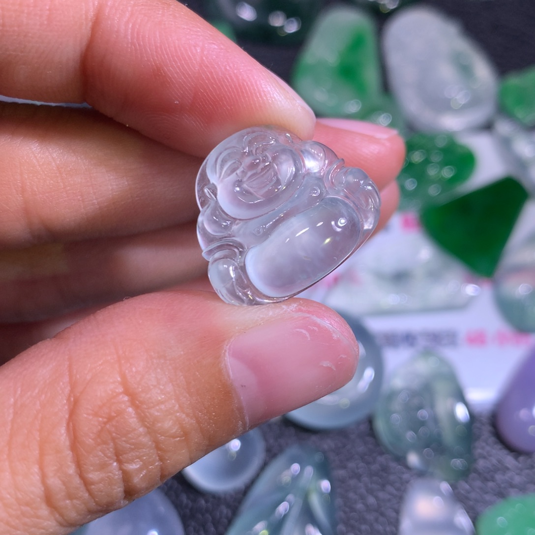 翡翠颈饰未镶嵌翡翠16.5/18.8/4.5