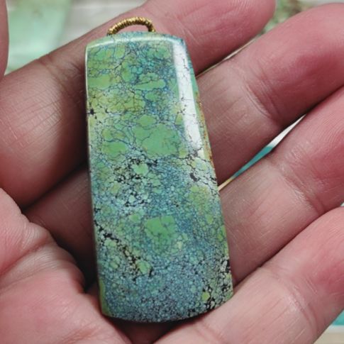 绿松石吊坠(不含链)未镶嵌一****夕