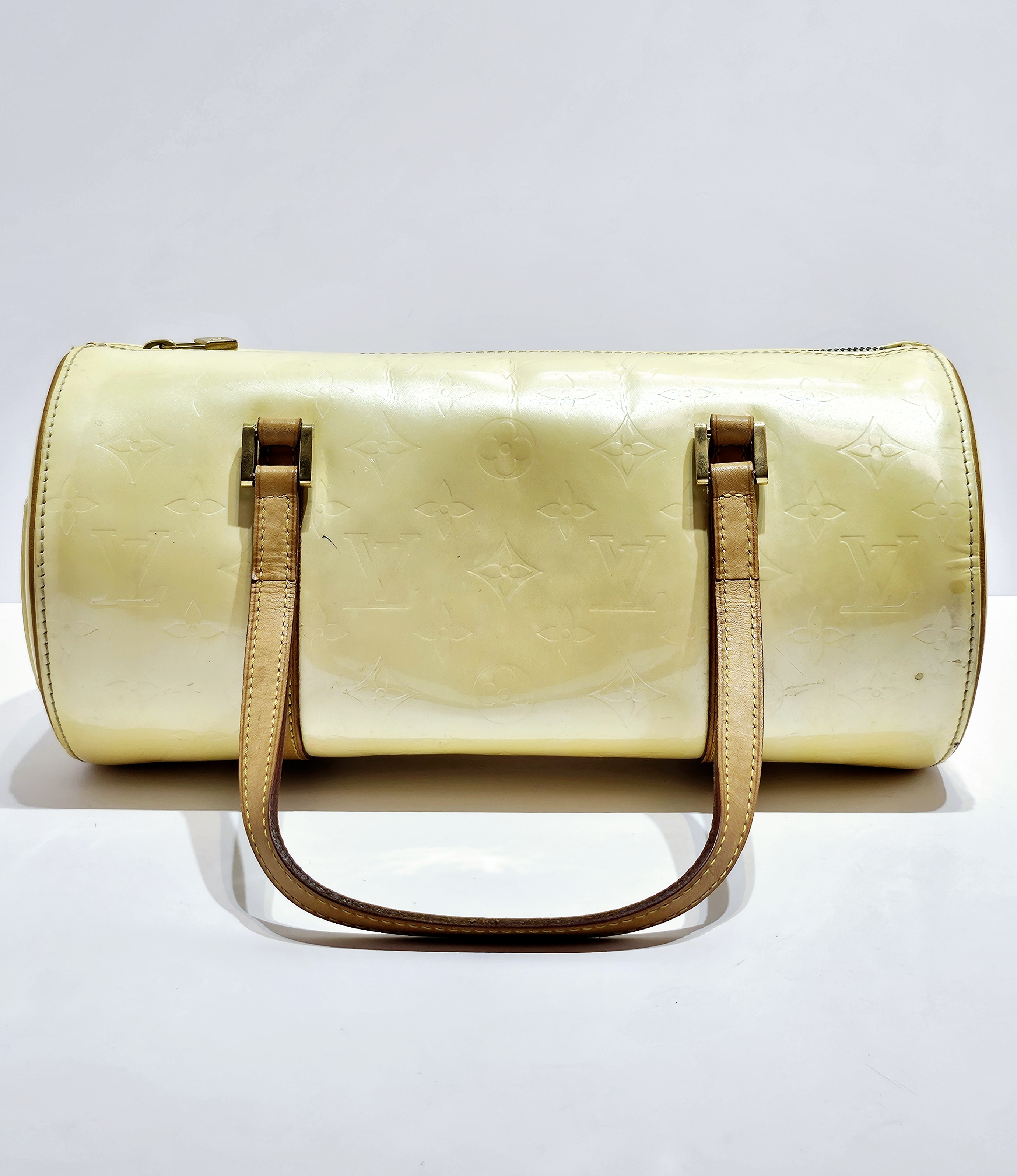 90新 LouisVuitton/路易威登 珍甄 漆皮巴比龙手提包 35336