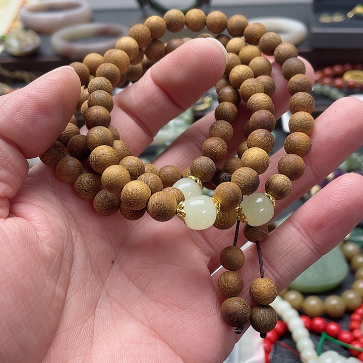 和田玉手串未镶嵌