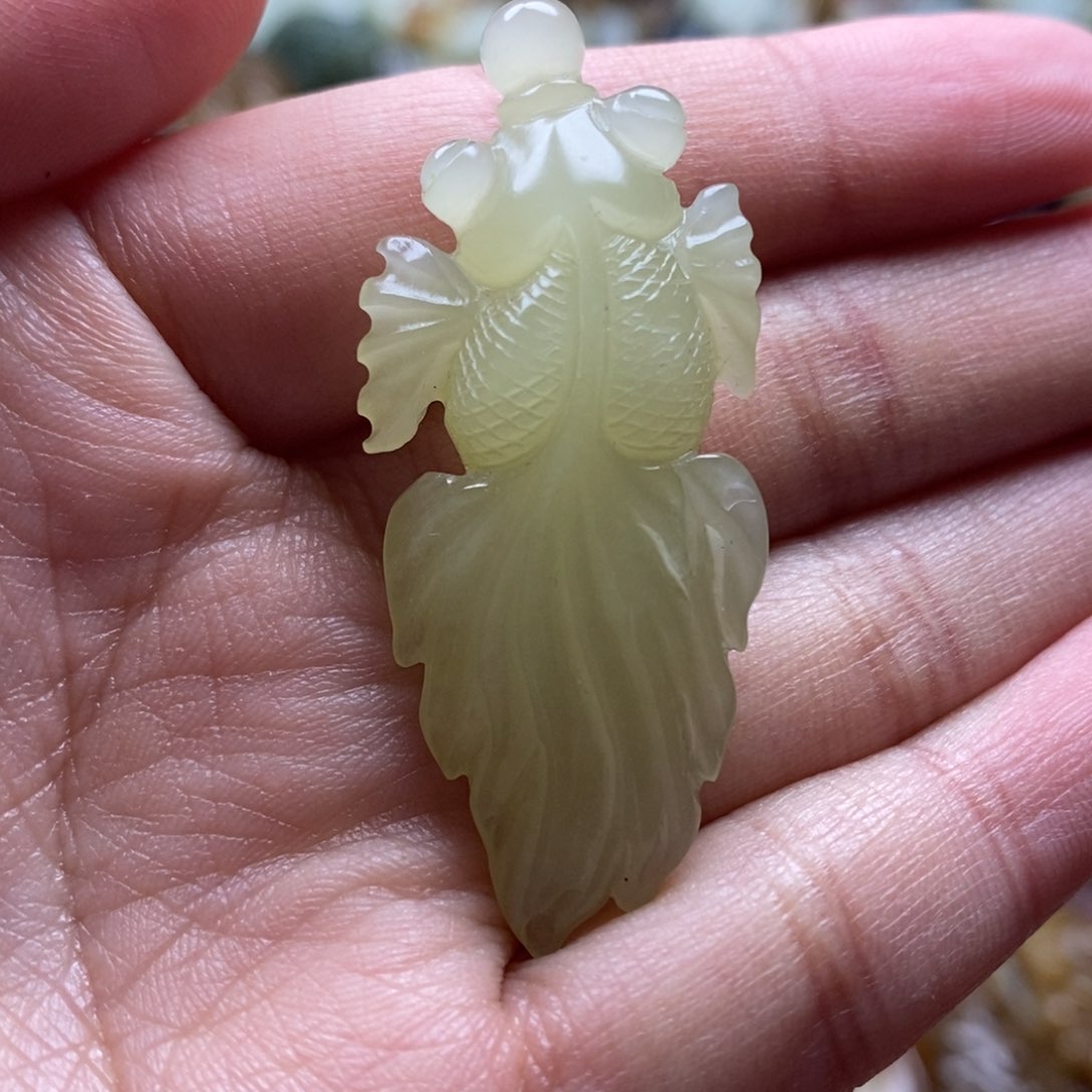 吊坠(不含链)未镶嵌和田玉（糖玉）
