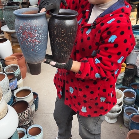 口14高25瑕疵盆子盆子 