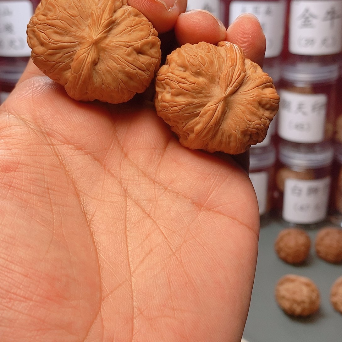 核桃把件41尺寸平谷元宝核桃