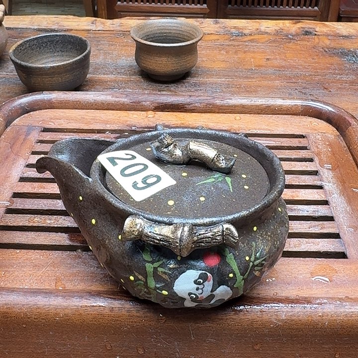 纯手工制作粗陶茶具