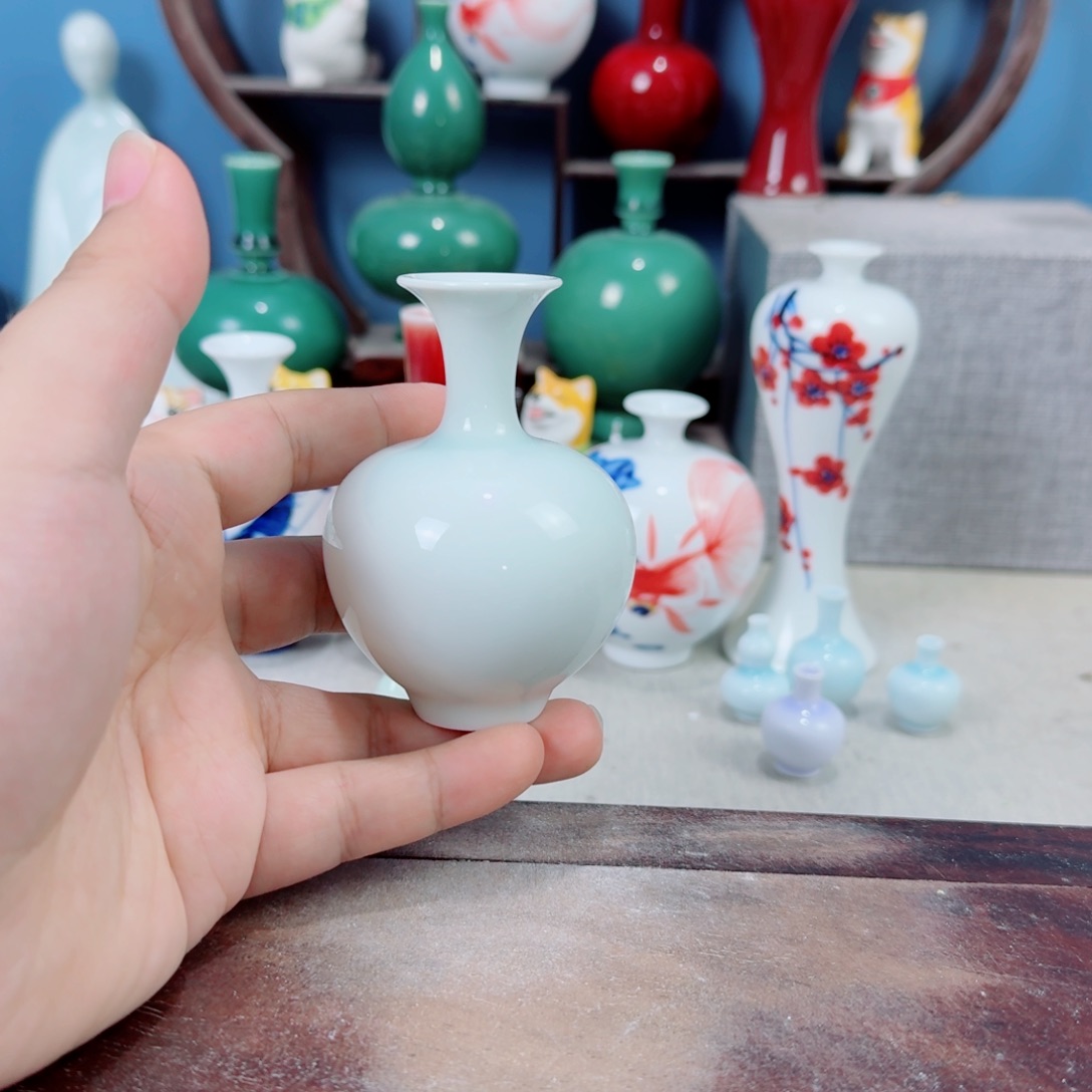 陶瓷手工小花器摆件
