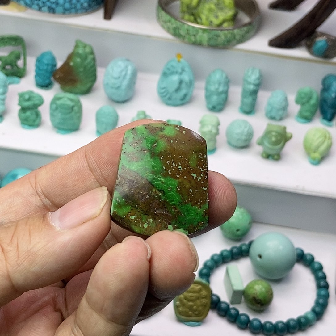 绿松石珠宝奇石未镶嵌