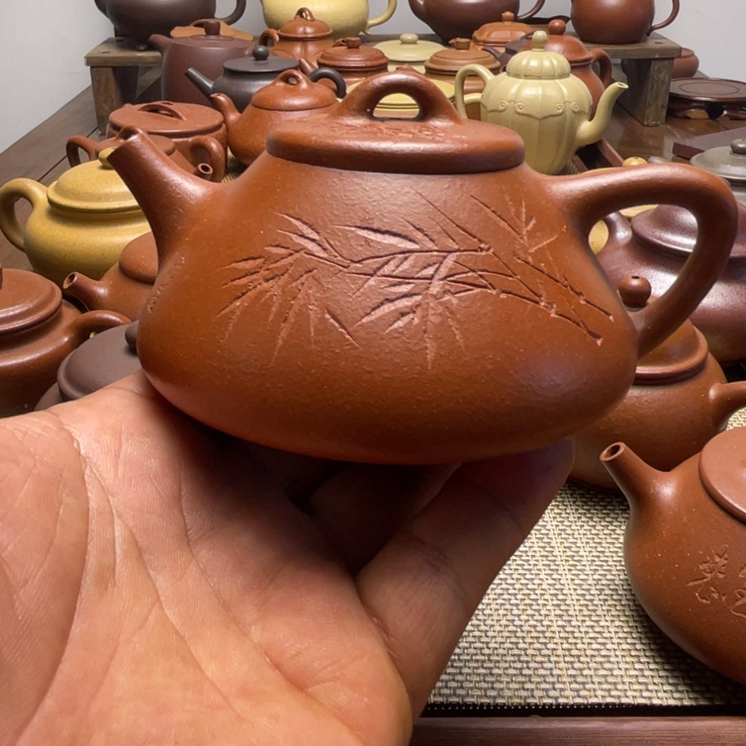 红泥紫砂壶茗****馆宜兴紫砂壶艺术品