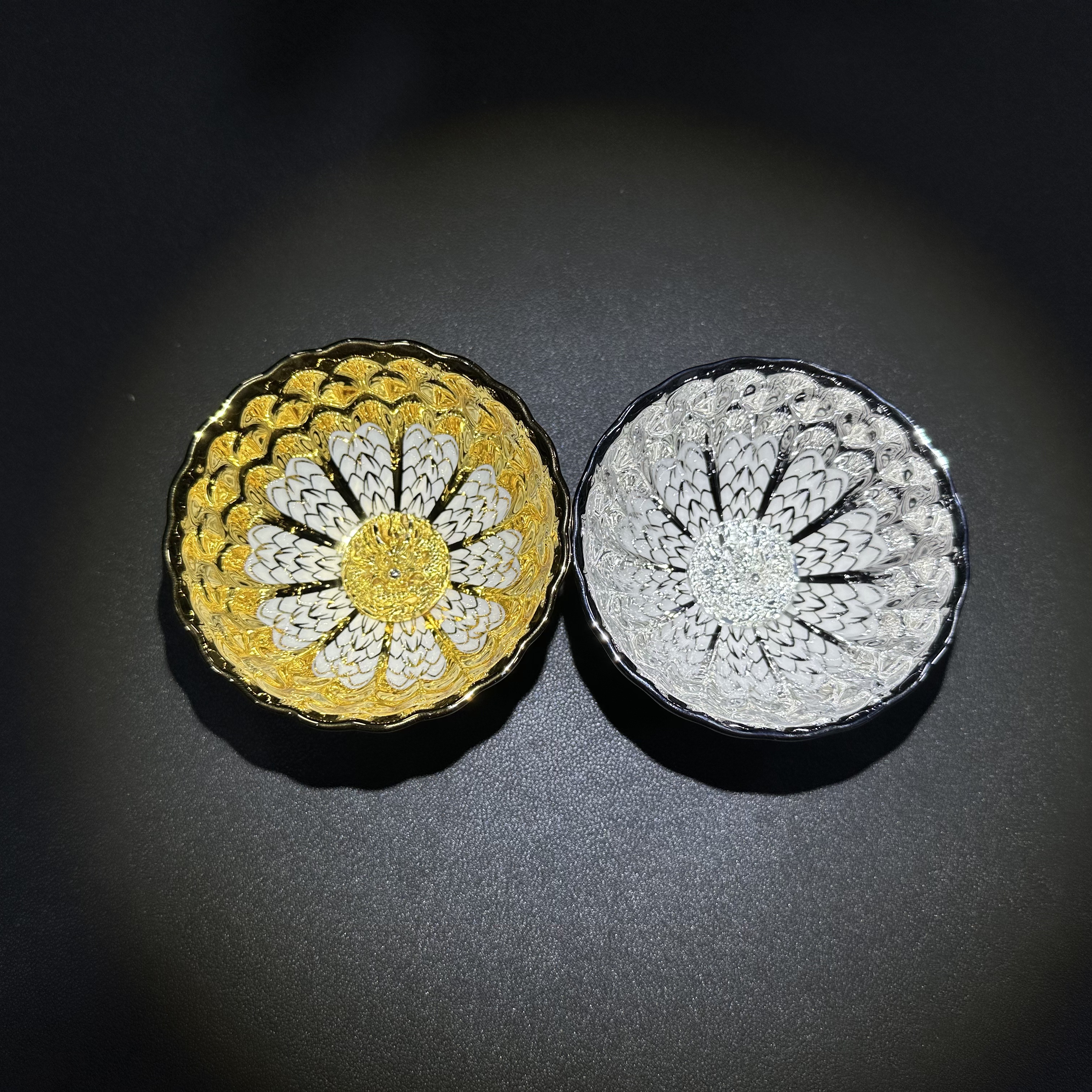 【闪购商品】高端茶器 金龙+银龙  对杯主人杯