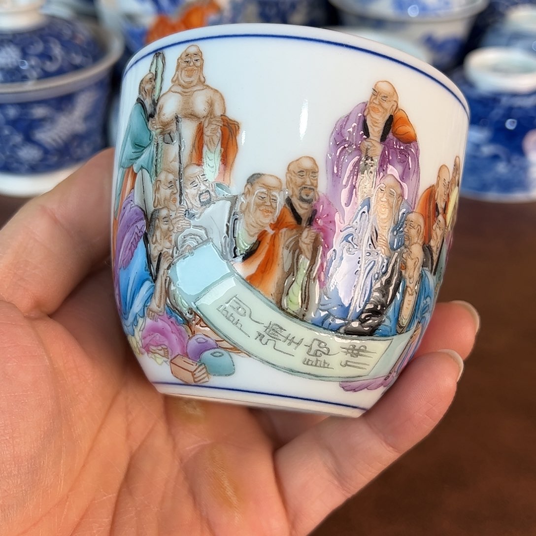 杯景德镇全手工手绘陶瓷