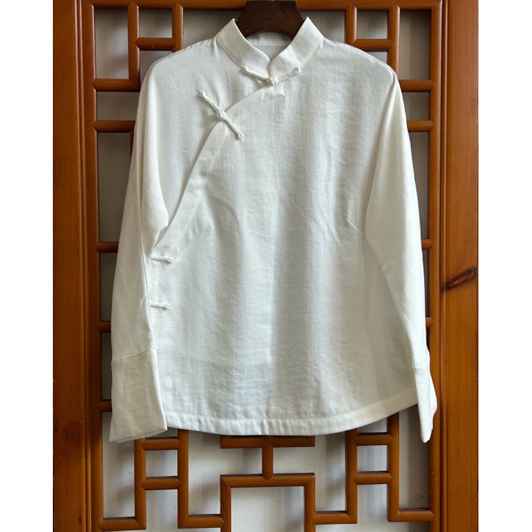 复古中国风文艺古风斜襟上衣