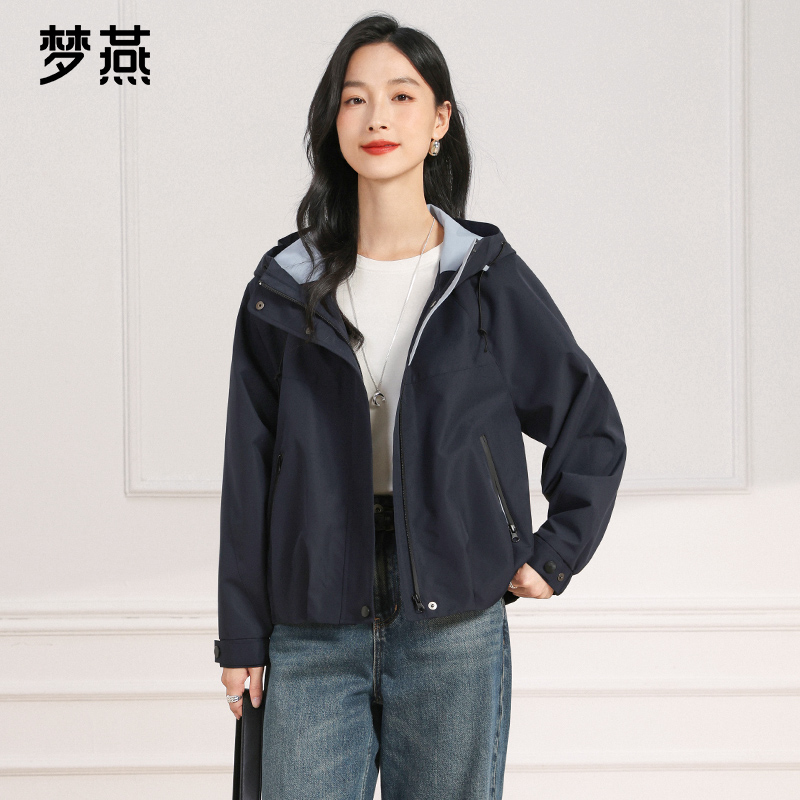 梦燕春秋女时尚百搭气质大方宽松休闲舒适简约显瘦外套AA09B5039