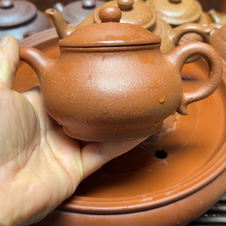 茶杯紫砂宜兴原矿红降坡