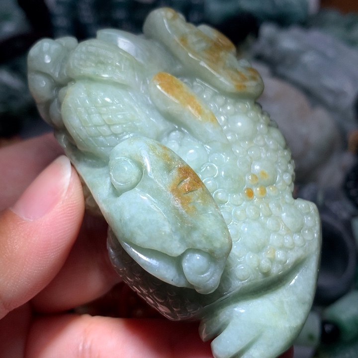 翡翠颈饰未镶嵌保真天然A货翡翠