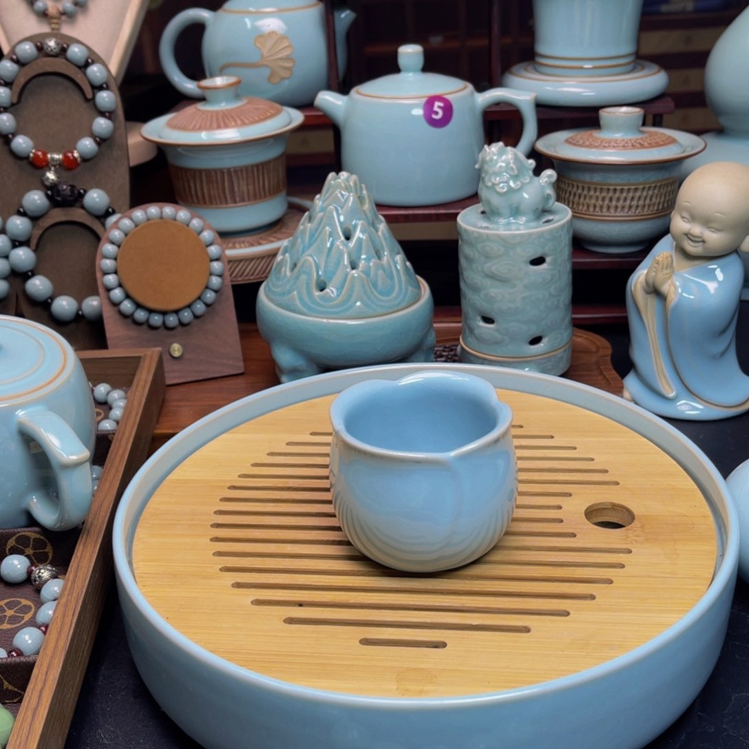 【闪购商品】摆件陶河南汝州正品，茶器摆件，手珠