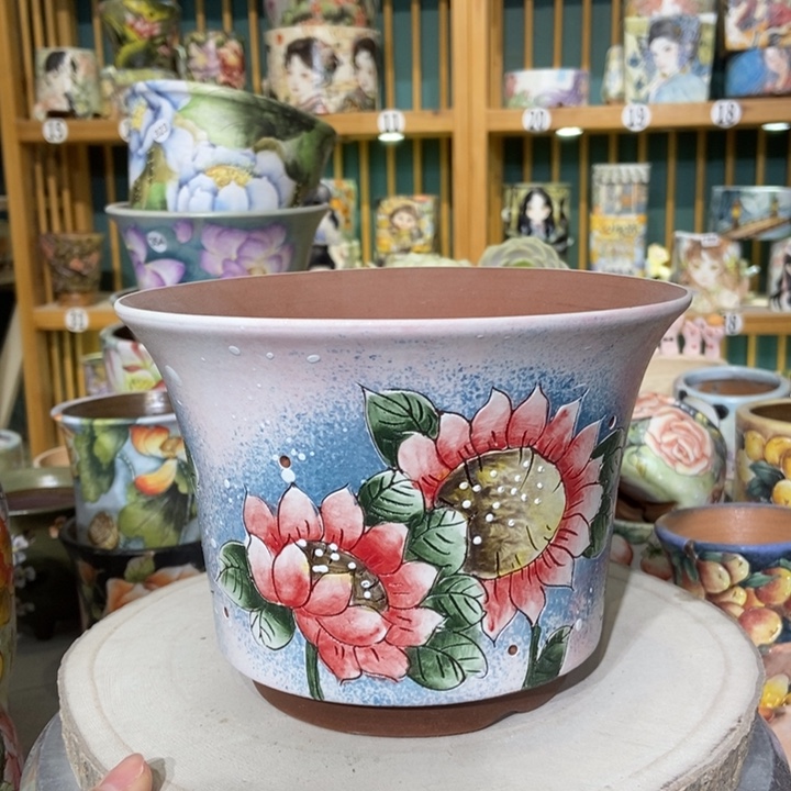 红陶景德镇艺术手绘作品