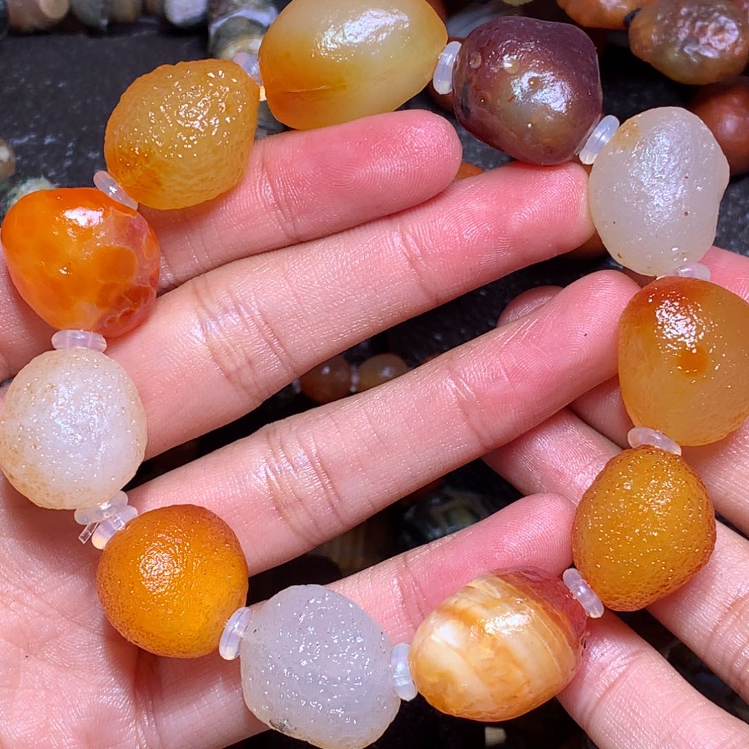 未镶嵌玛瑙/玉髓珠宝半成品