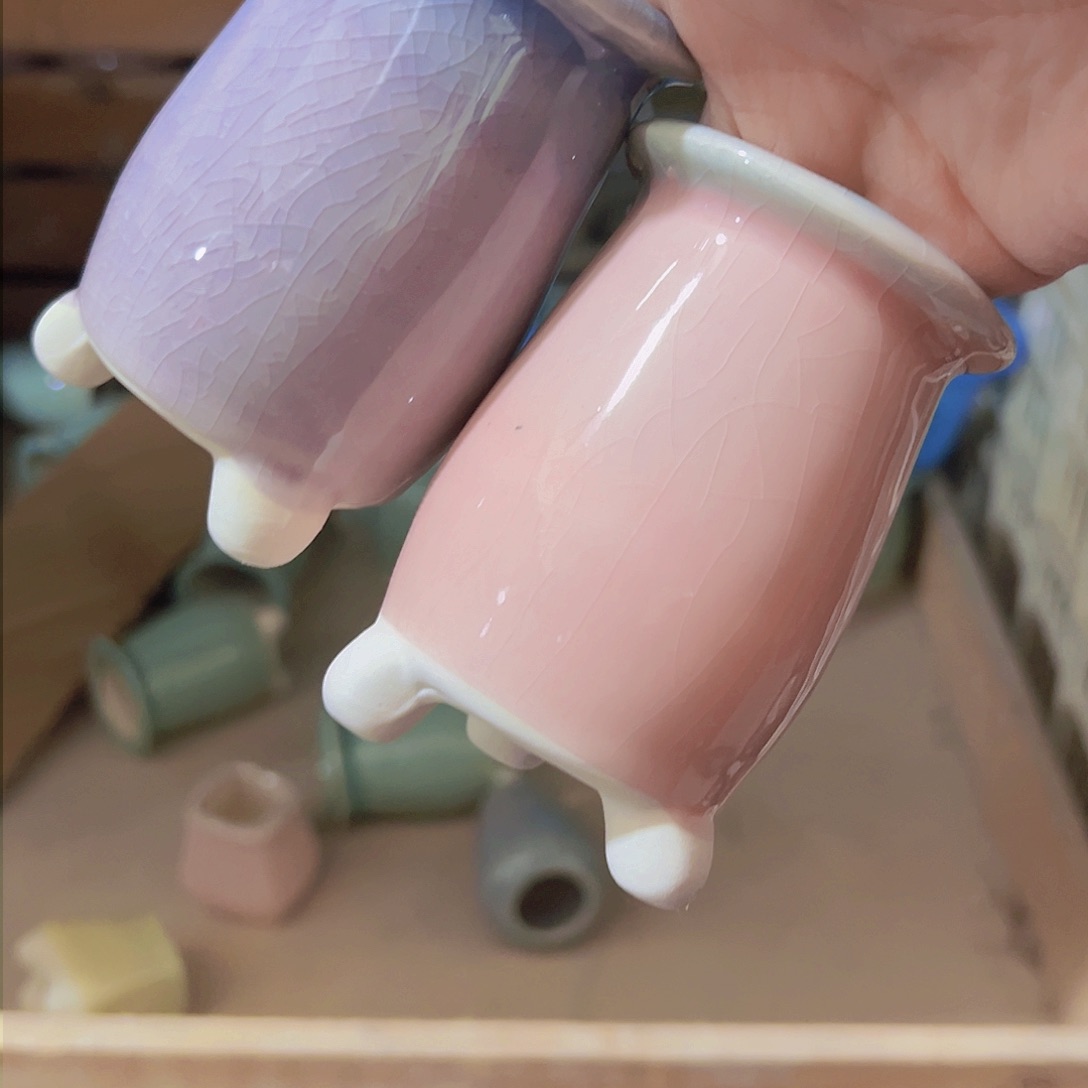 红陶陶瓷花盆满12包邮