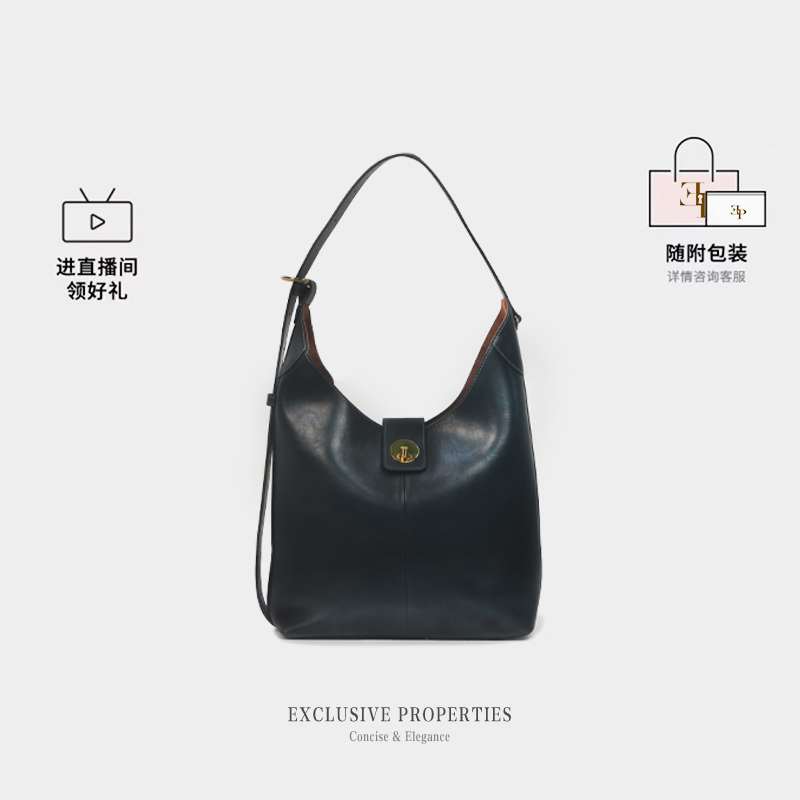 2025新款真皮布鲁克林大托特包简约单肩腋下包通勤HOBO包25C1199