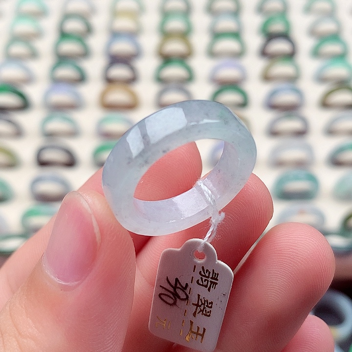 翡翠戒指未镶嵌15-16号