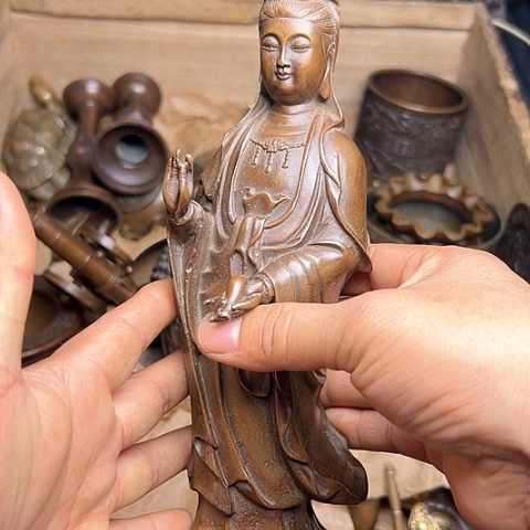 铜制工艺把玩摆件