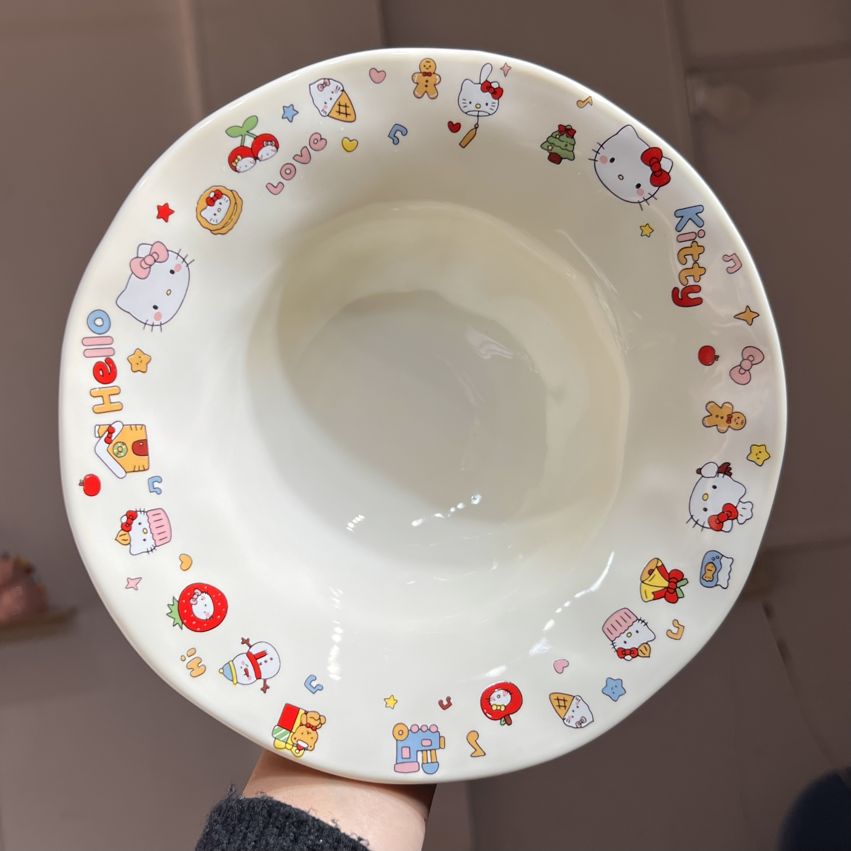 【嘟嘟Good】出口高货 好运KT 手捏8英寸汤碗 面碗 草帽碗