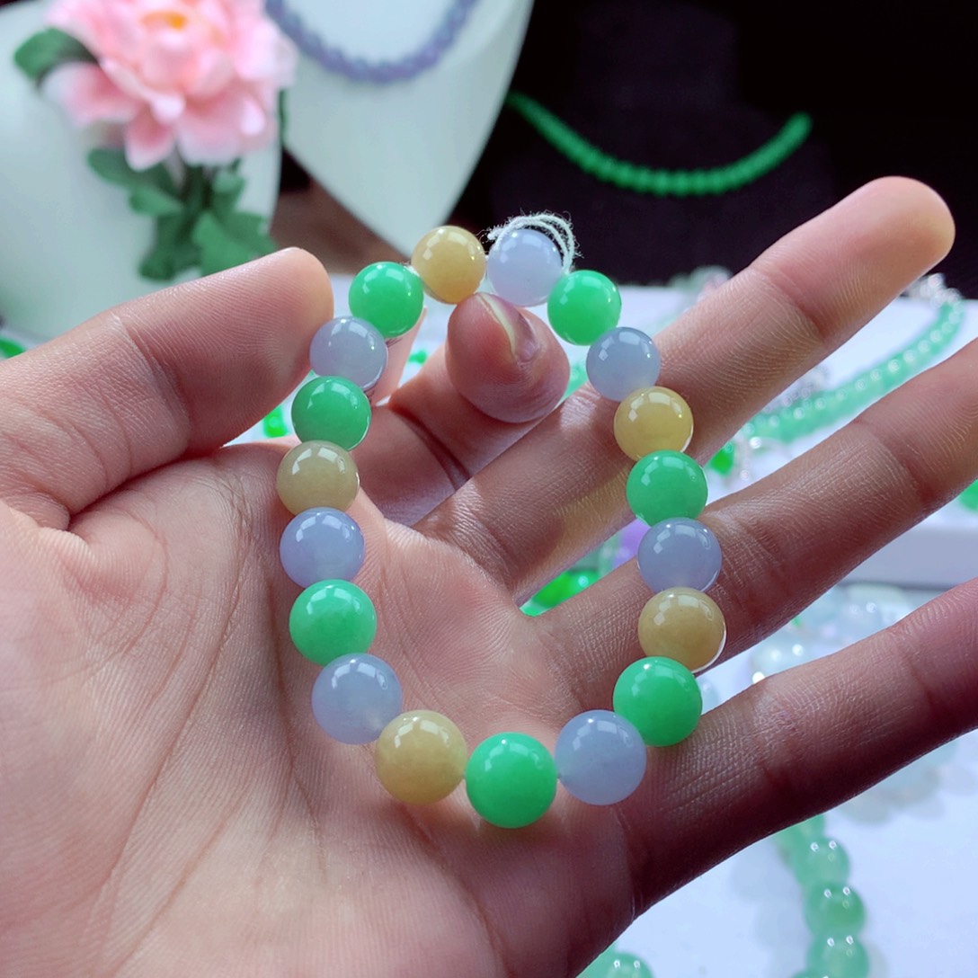 翡翠手链未镶嵌天然