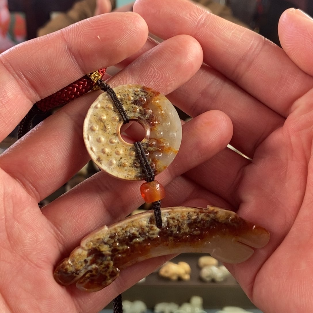 和田玉挂件未镶嵌退****空