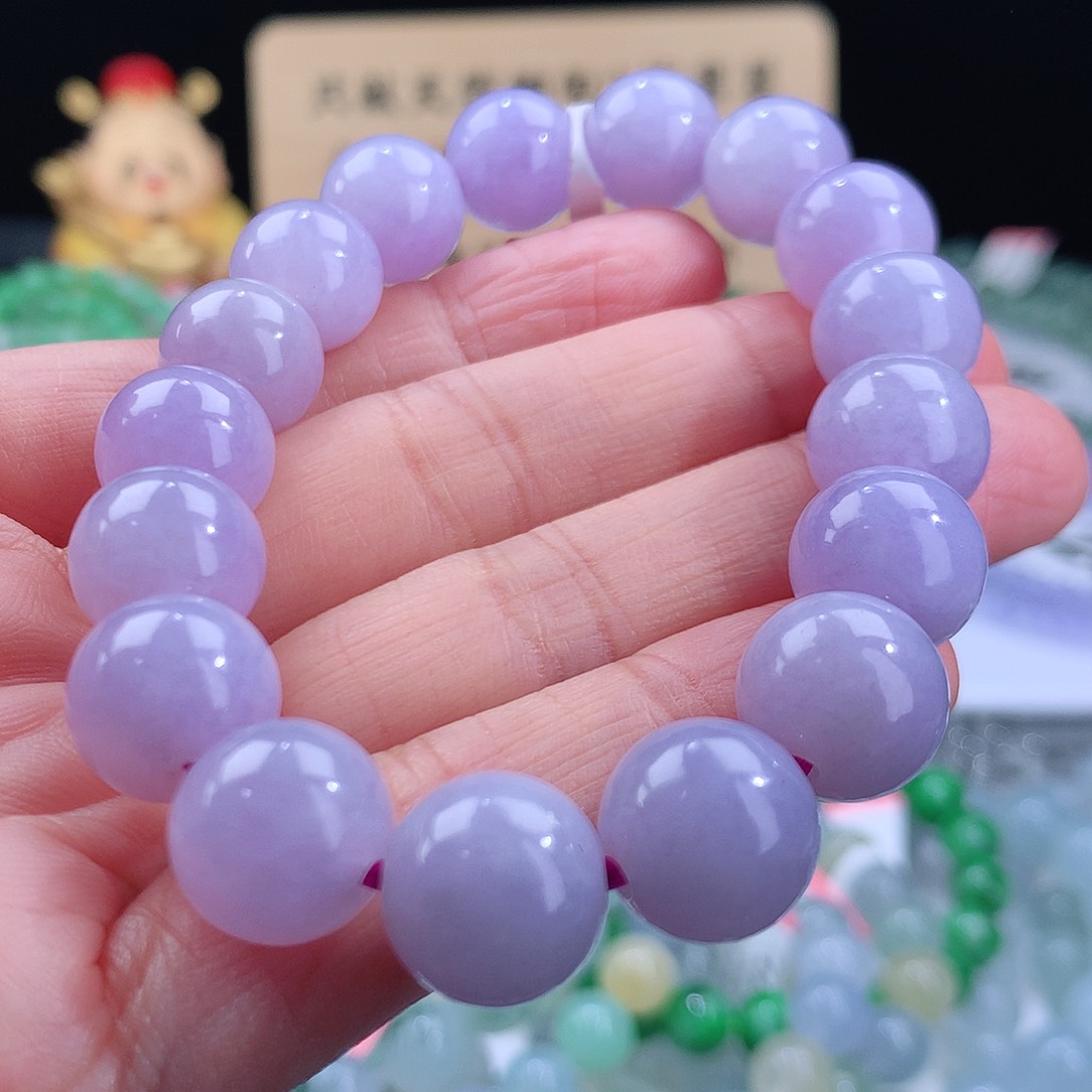 翡翠手链未镶嵌卡12mm