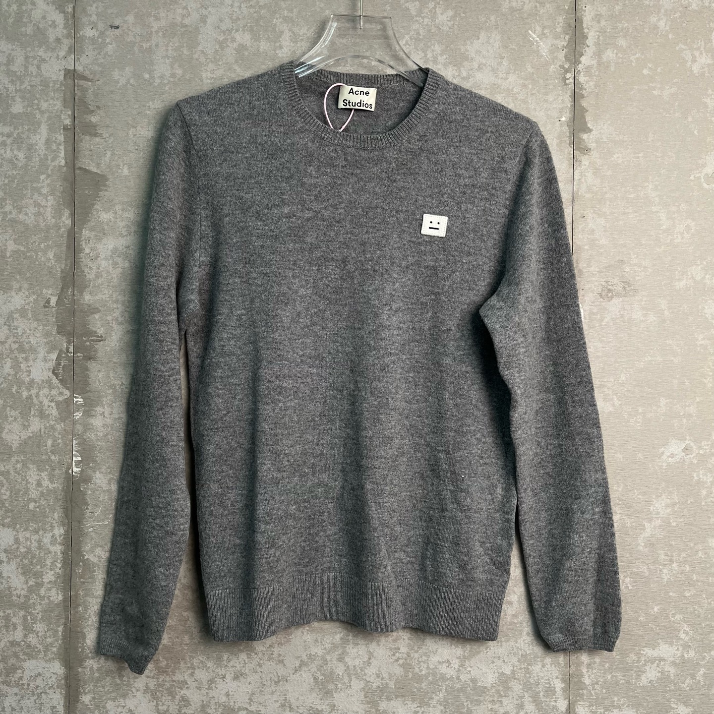 未使用 WE11 DONE S *1/acne studio笑脸logo刺绣毛衣/14544