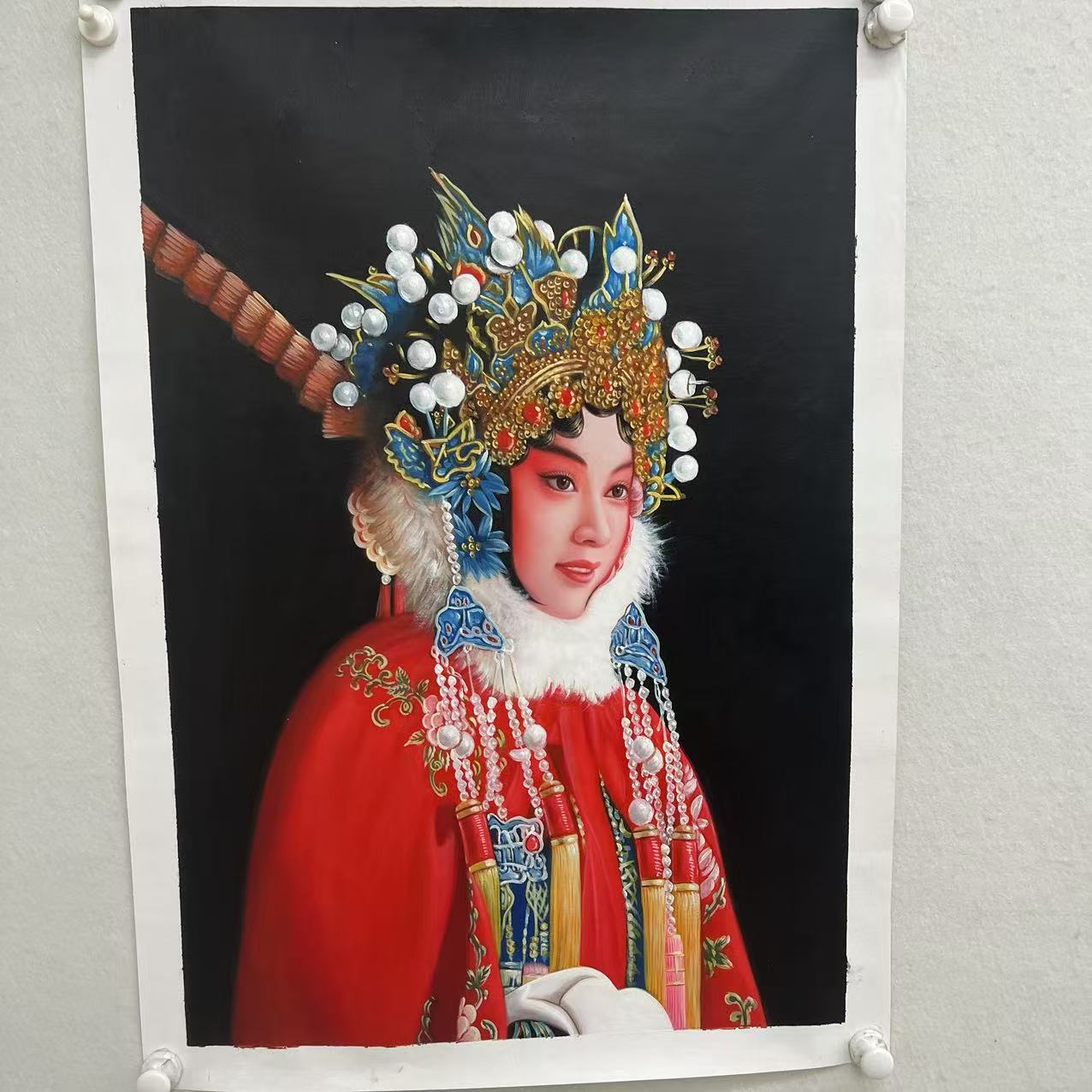 林彦新 ***穆桂英 -在册 -约60*90厘米-手绘油画-麻布