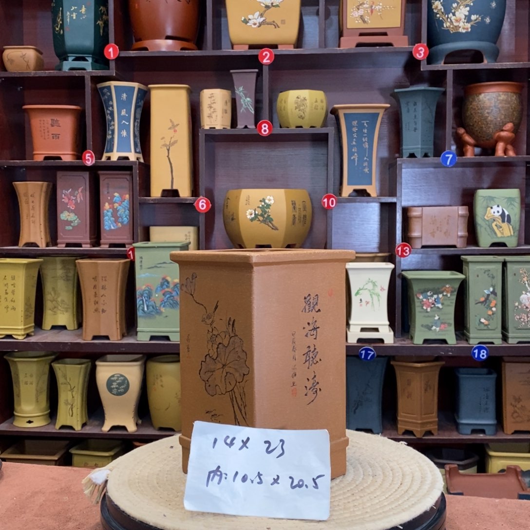 紫砂花盆紫砂花盆