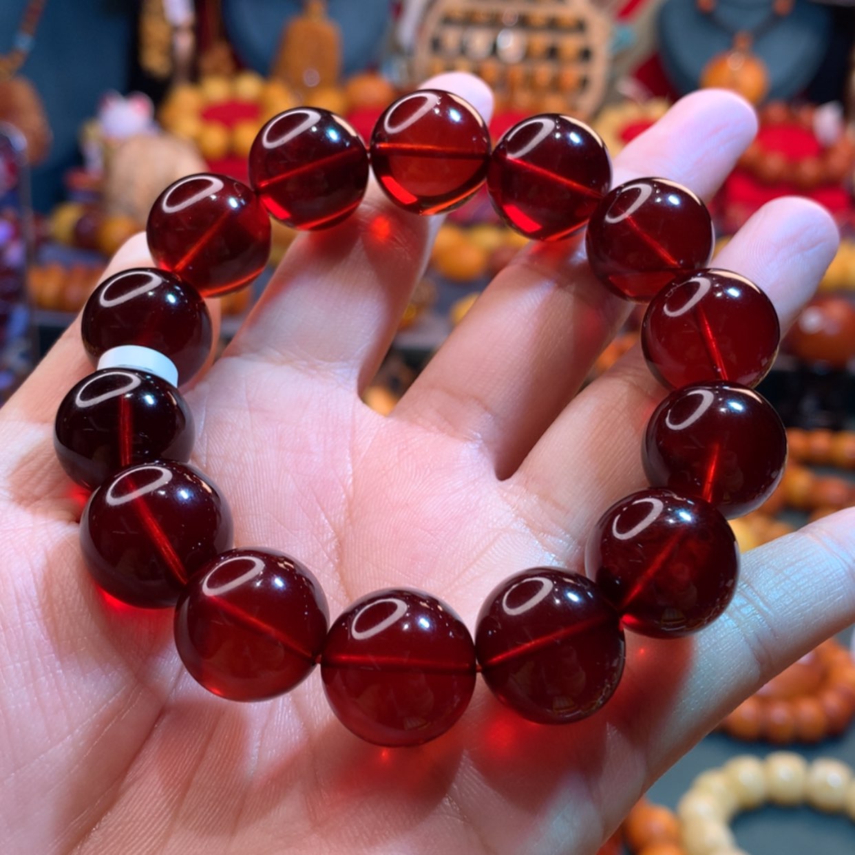 【闪购商品】血珀手串未镶嵌蜜蜡手串