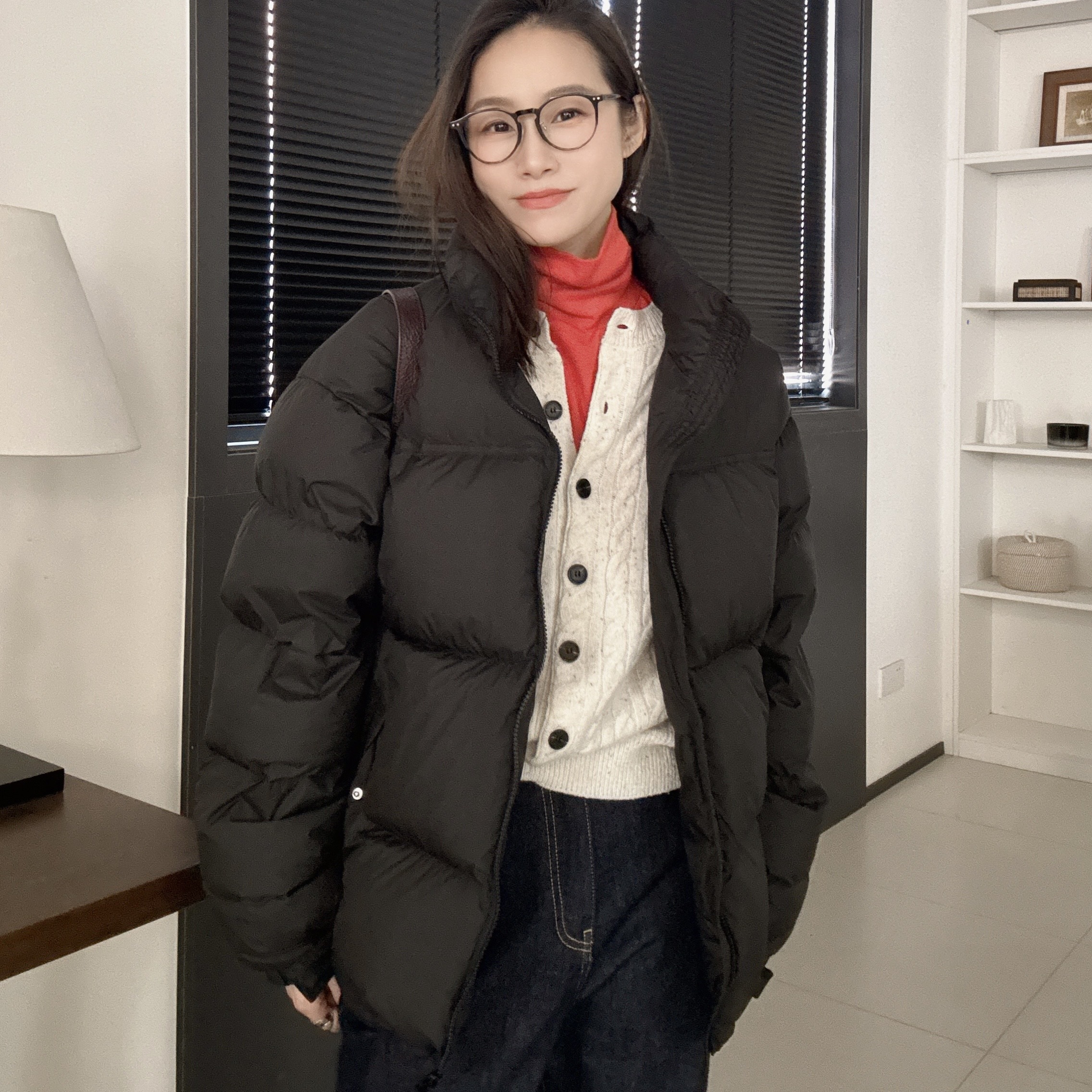 【丽姐女装】板正鸭｜暖暖和和 质感蓬松实用三防羽绒服W81228