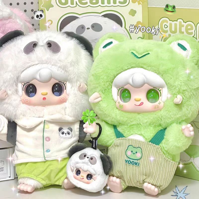 【代拆】正版yooki- 氧一氧五代萌宠梦境400%体系列毛绒盲盒潮玩