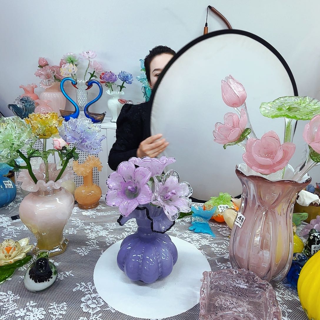 琉璃花瓶花器摆件艺术