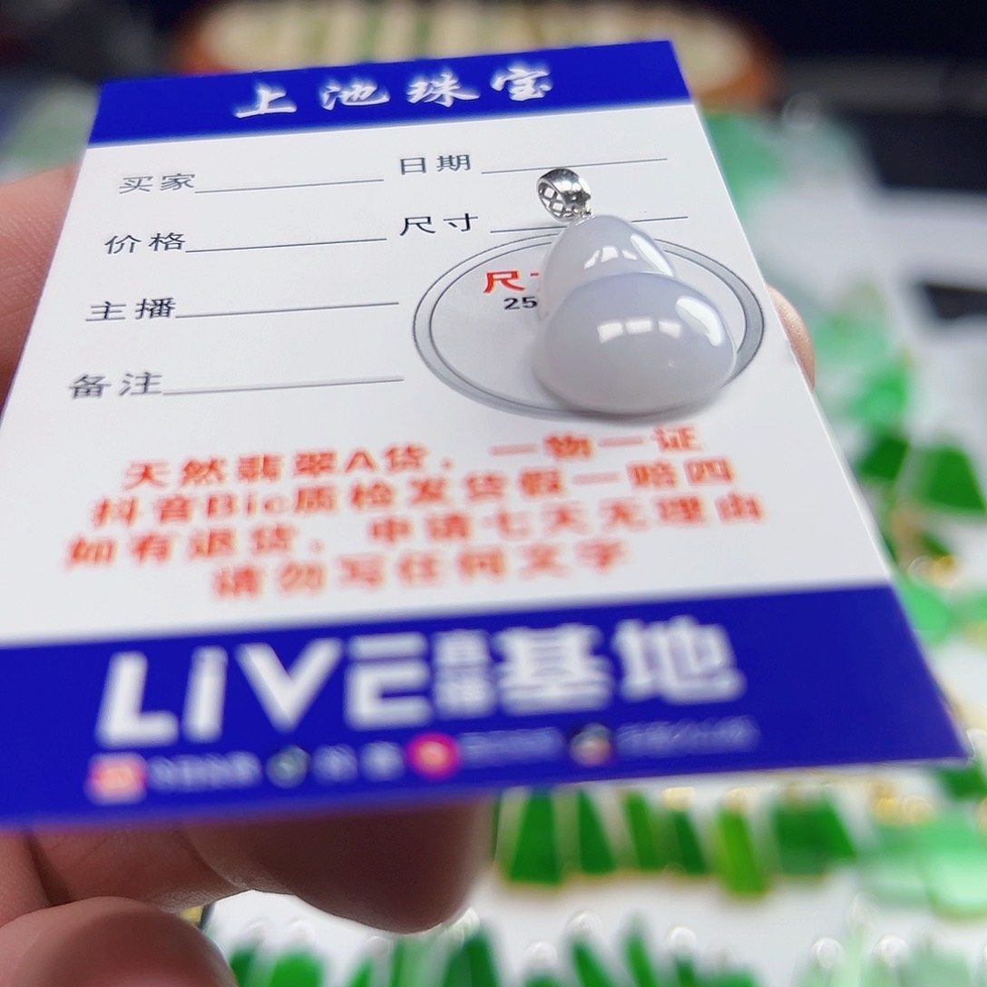 颈饰18K金镶嵌翡翠翡翠