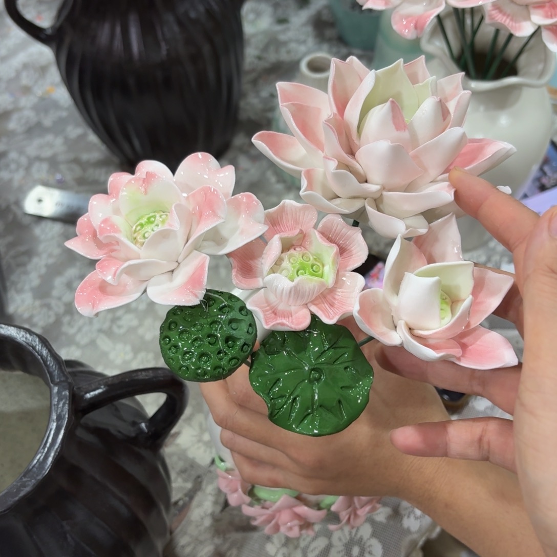 陶瓷花，20元发货，退款拉黑，1329