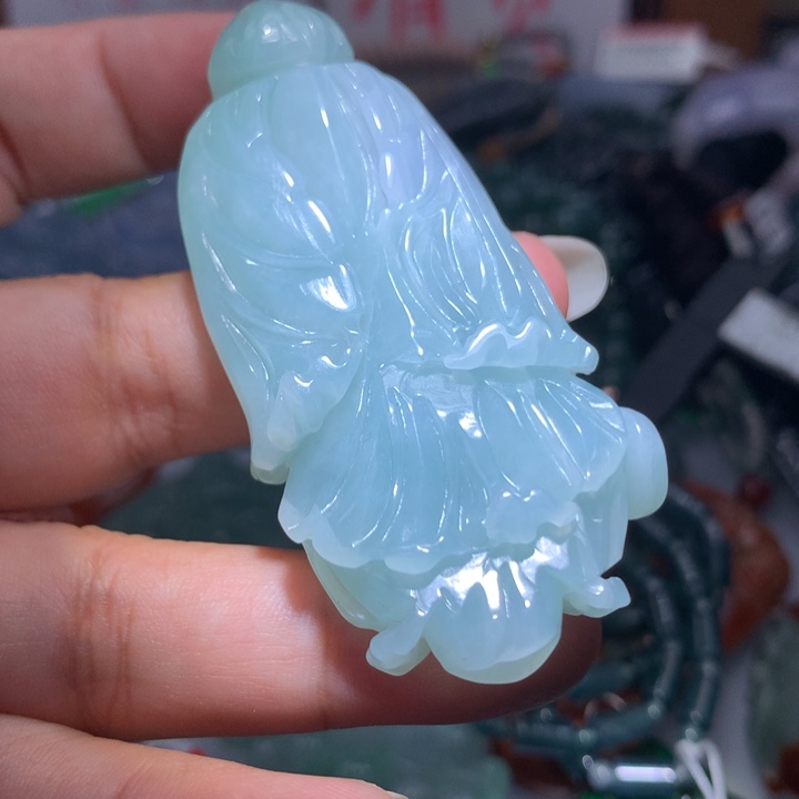 翡翠颈饰未镶嵌保真天然A货翡翠