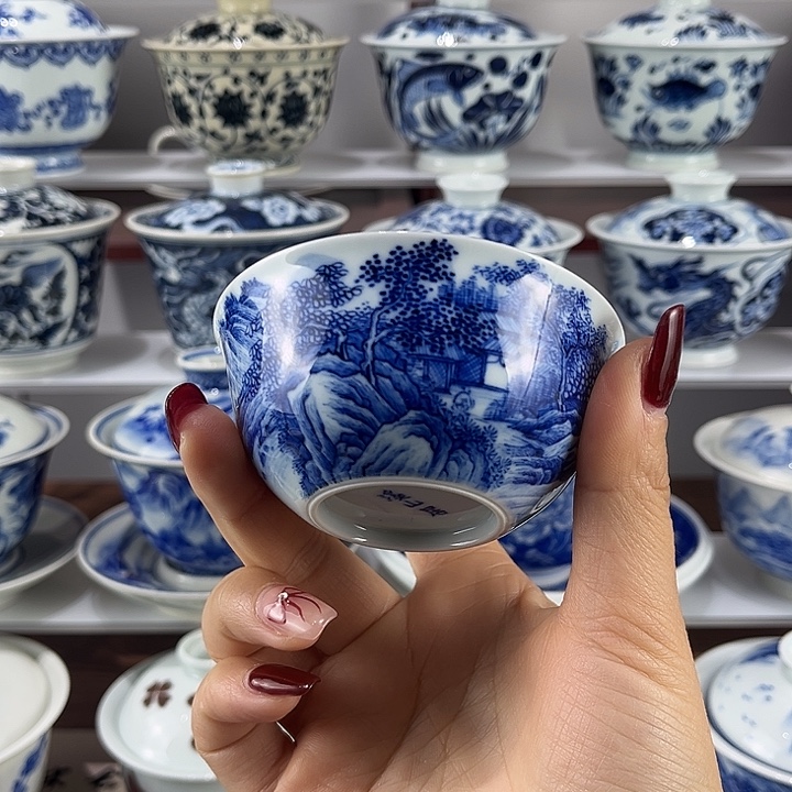 景德镇陶瓷溪山居手工制作