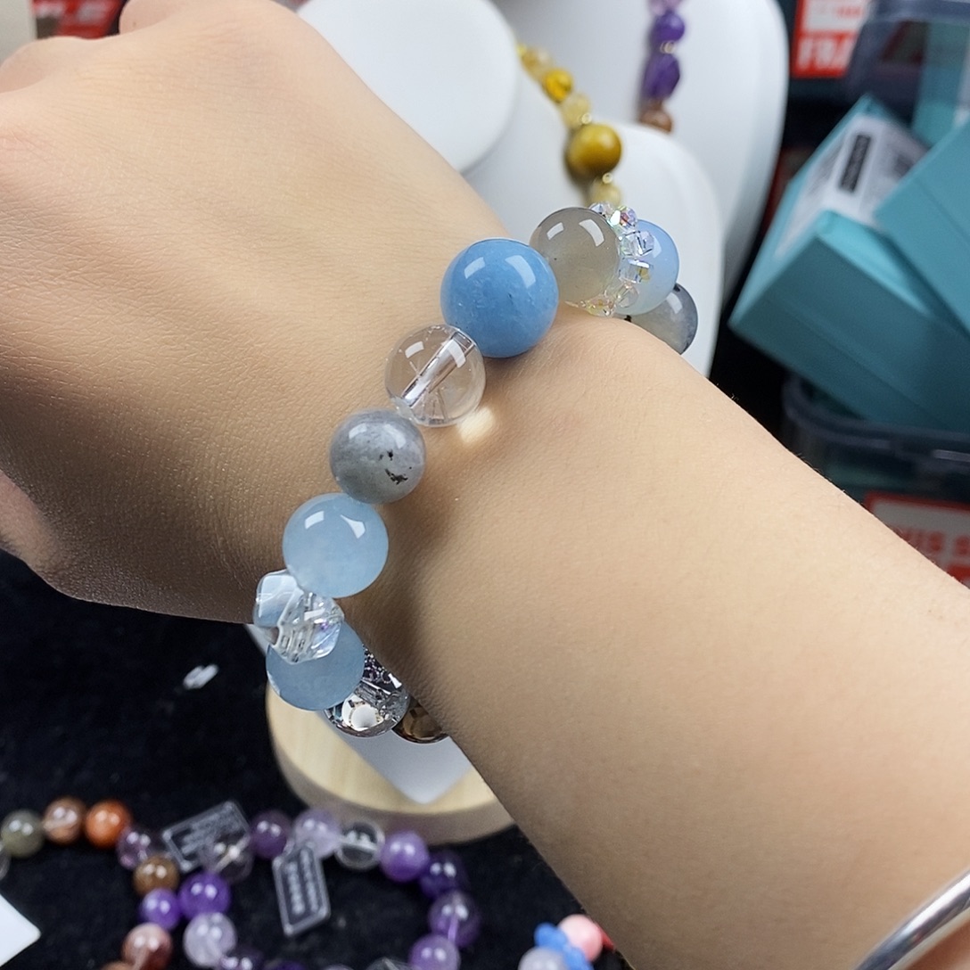 银S925镶嵌手链水晶