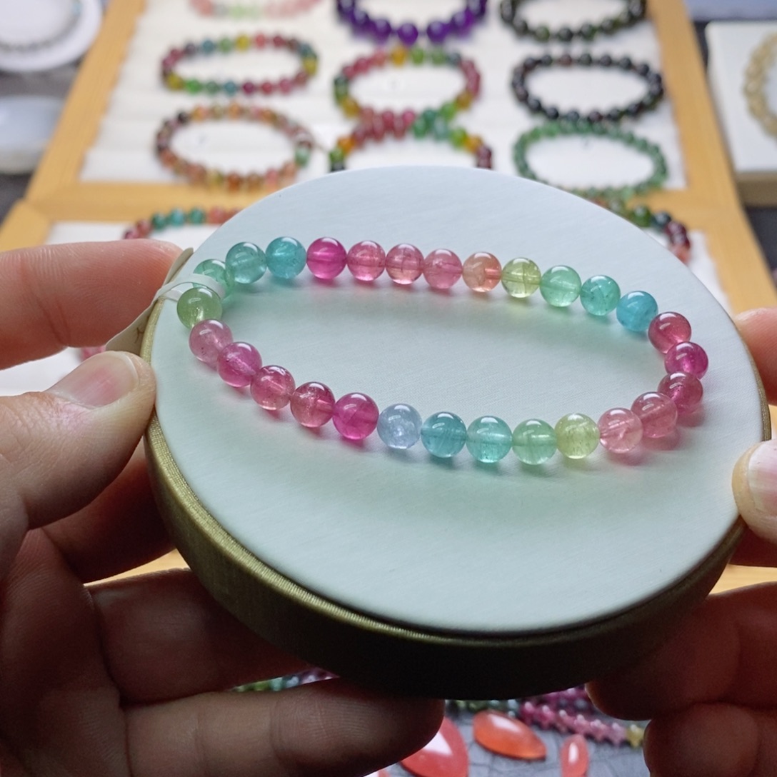 碧玺碧玺手链未镶嵌