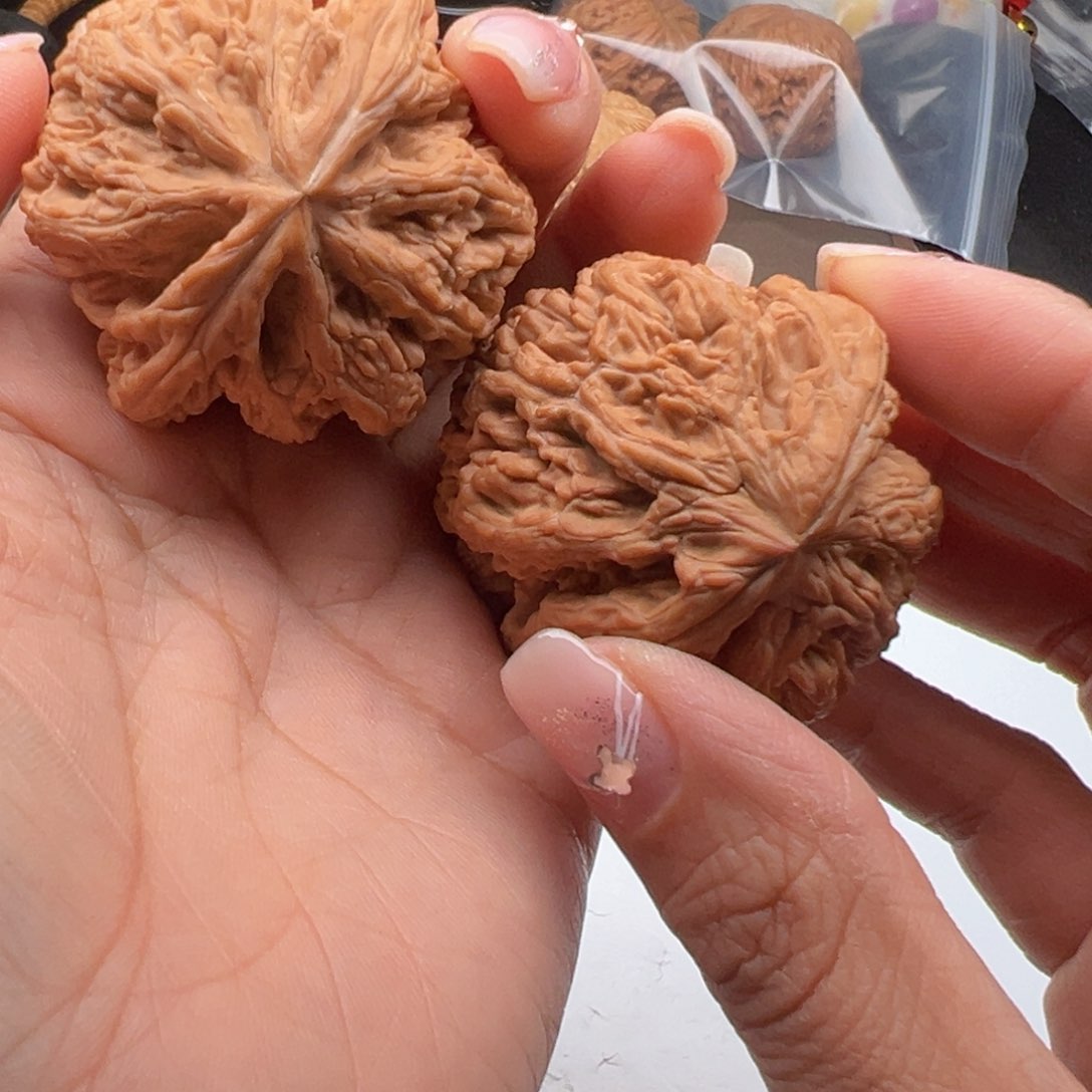 文玩核桃把件粗筋45
