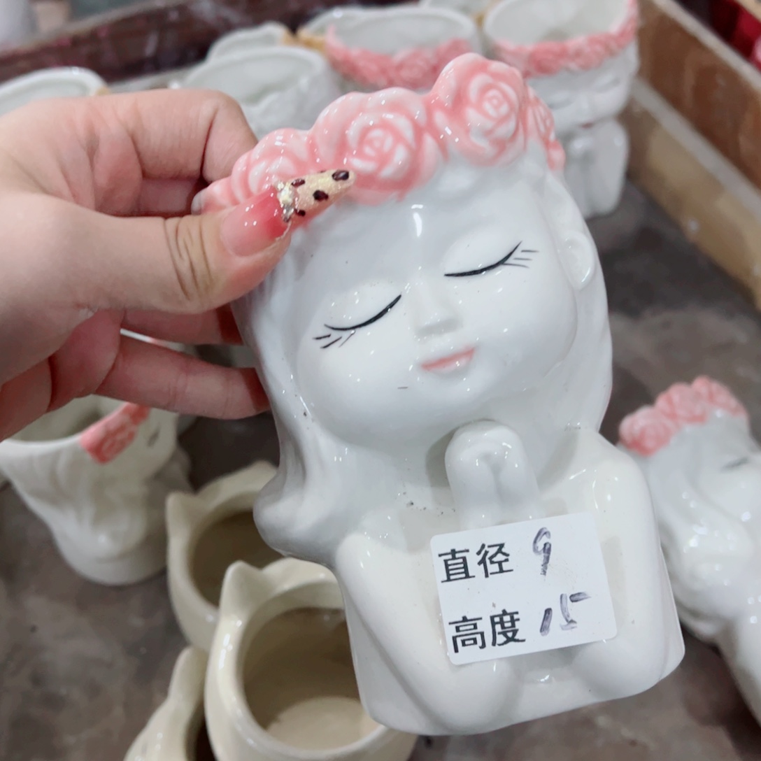 有孔，陶瓷花盆满10米包邮发货