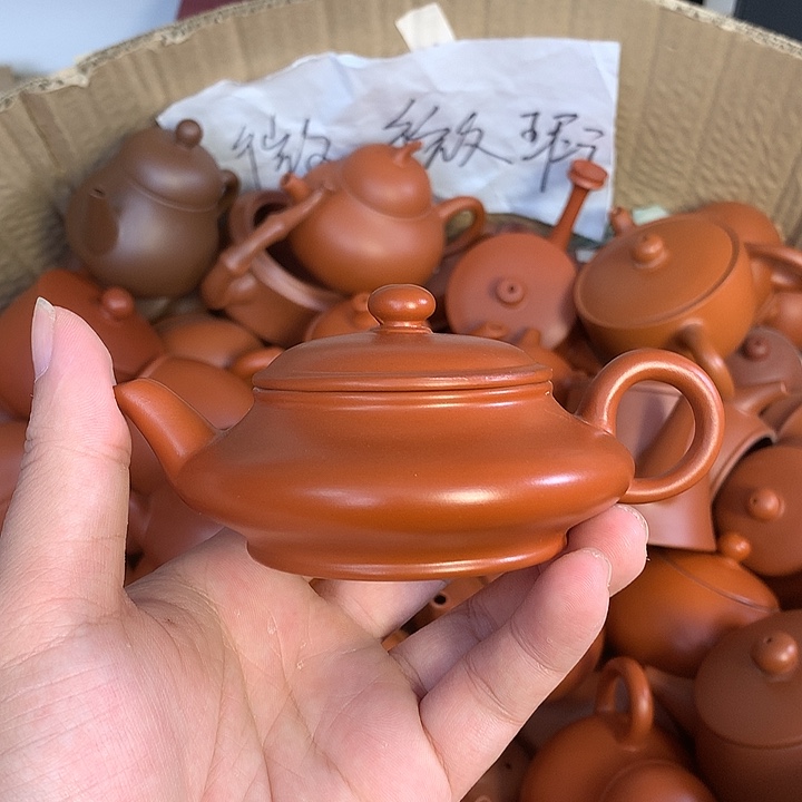 紫砂茶壶原矿朱泥茶壶茶具家用120