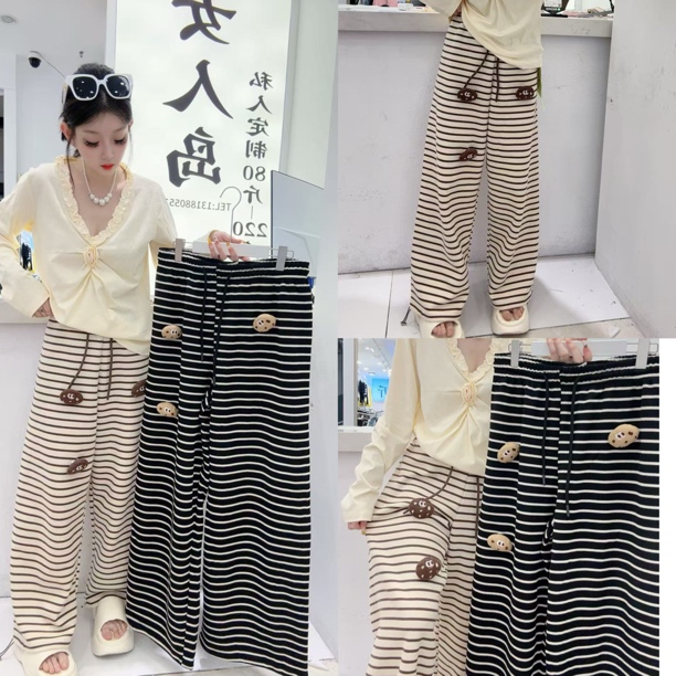 3318饼干条纹裤（裤长104左右）
