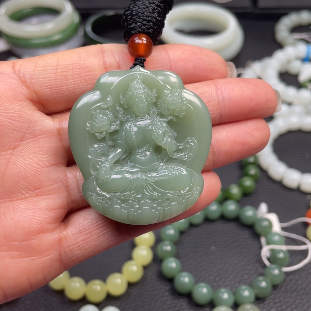 和田玉未镶嵌手链