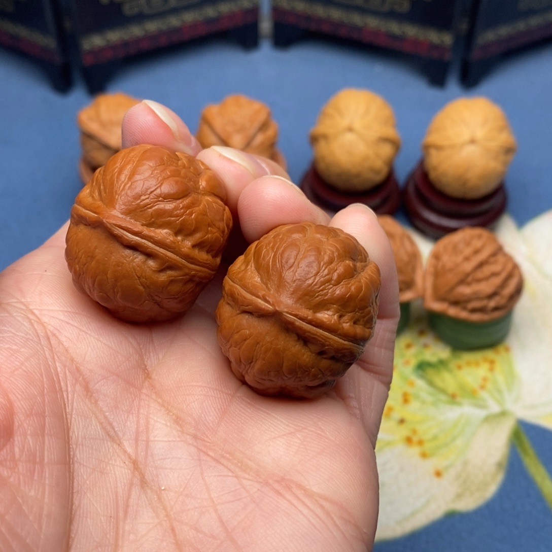 文玩核桃把件龟甲纹