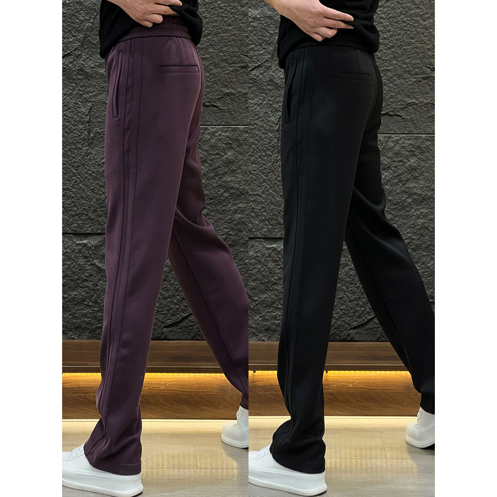 新款卫裤欧货直筒休闲裤男士秋季纯色运动帅气时尚简约百搭