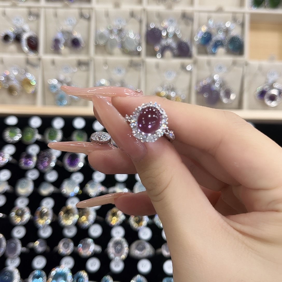 咖****银S925镶嵌戒指紫晶